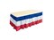 Beistle Pack of 6 Red, White and Blue Patriotic Decorative Plastic Table Skirtings 14'